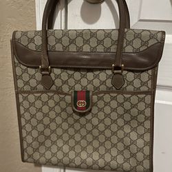Vintage Authentic Gucci Tote- With Authentication