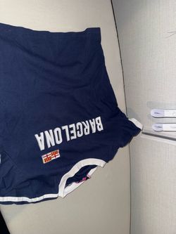 Barcelona Navy Blue Graphic Shorts