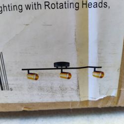 Vidalite Led Track Light Fixture In Black And Gold