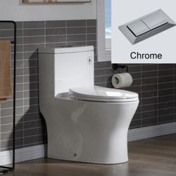 B0750, Moder Design, Elongated One piece Toilet Dual flush 1.0/1.6 GPE,with Soft Closing Seat, white, T-0032