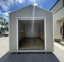 10x16 Ranch Shed (Hickory Moss/ White/ Hickory Moss)