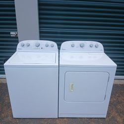 SUPER CAPACITY WHRILPOOL WASHER AND DRYER DELIVERY AVAILABLE 90-DAY WRITTEN WARRANTY 