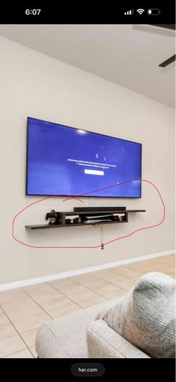 Floating Entertainment Shelf