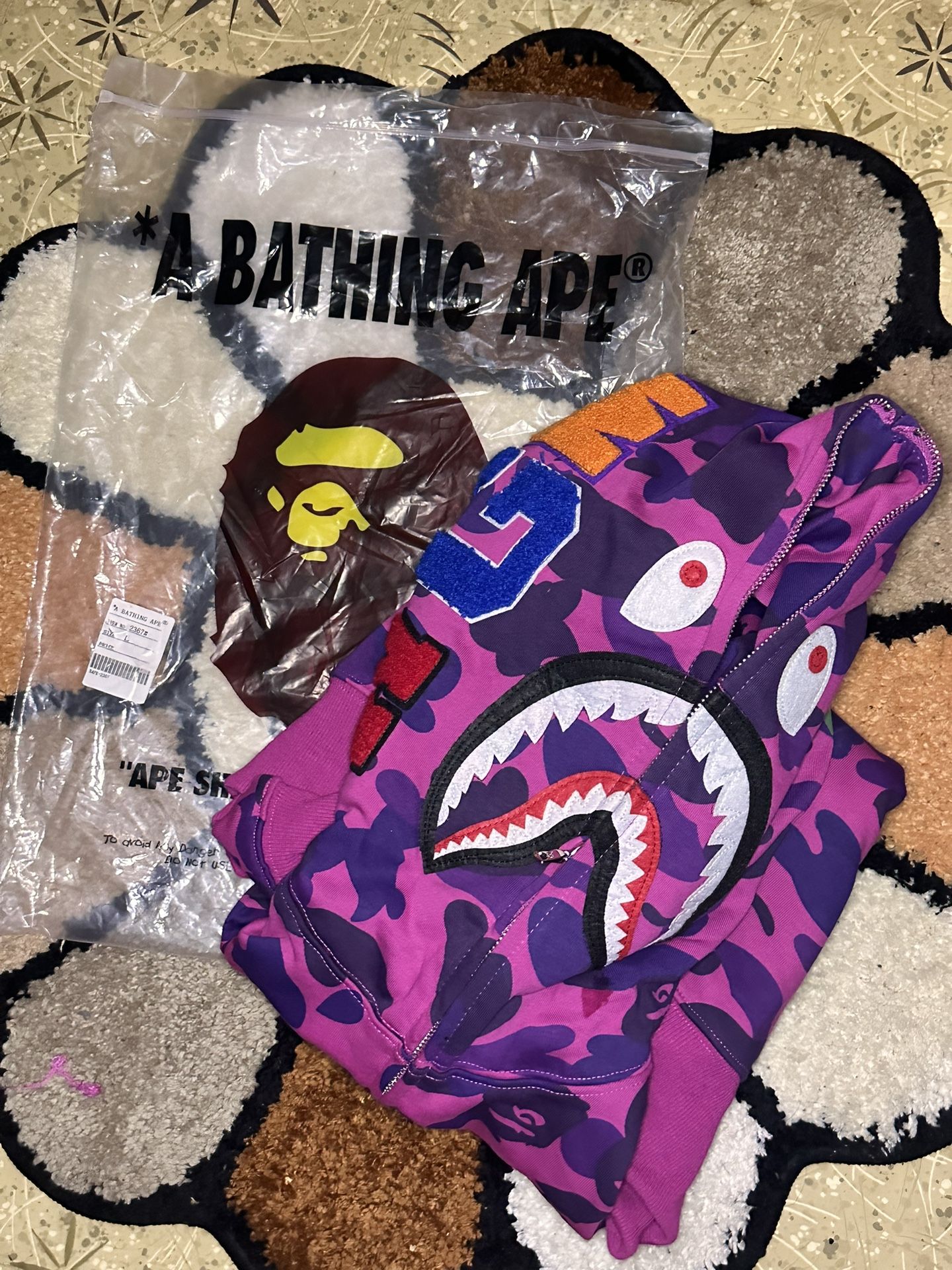 A Bathing Ape Purple Full Zip