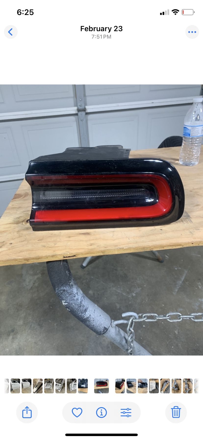 Dodge Challenger Right Side Tail Light 
