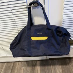 Nautica duffel bag/ gym bag Carryon yellow and blue