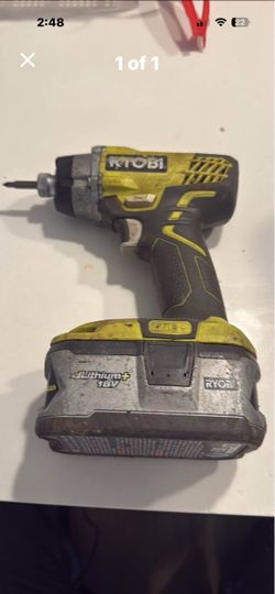 Ryobi 18v one+ impact driver with battery