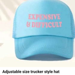 Adjustable Size Trucker Style Hat 