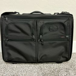 TUMI ‘Alpha’ Black Nylon Carry-On Garment Bag - 22033DH 