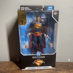 Dc Multiverse 7In Action Figure - Superman Movie (Battle Damage)