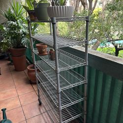 Metal Rack With Wheels 