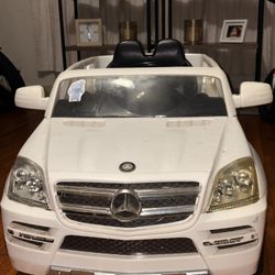 White Electric Car Car