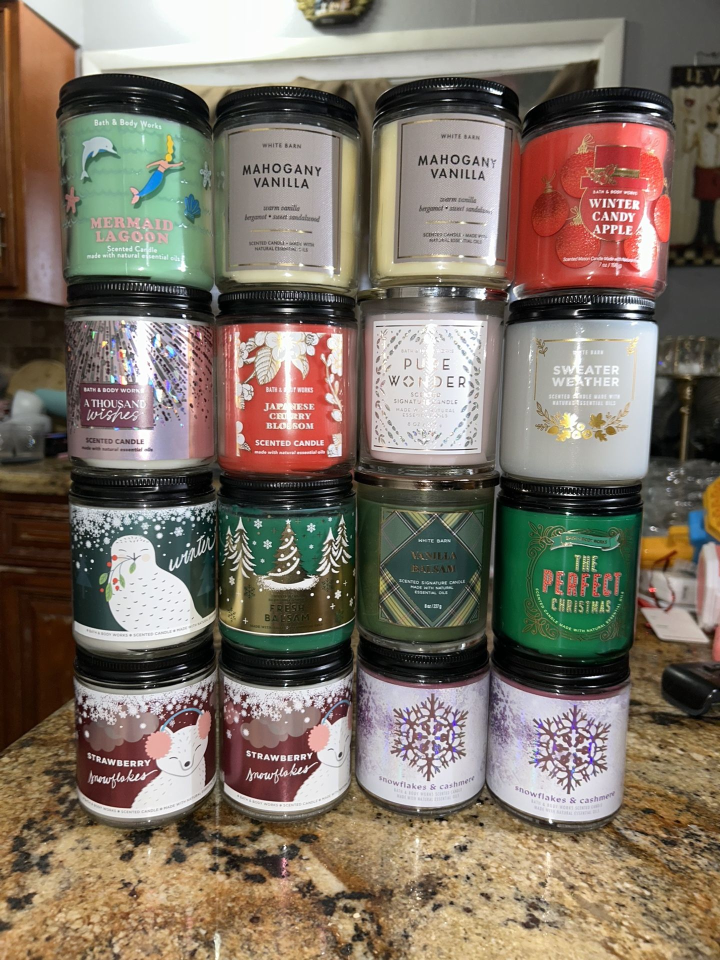 Single Wick Candles $15 Each