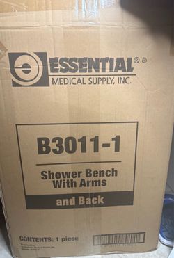 Essential Medical Supply Shower Bench with Arms and Back