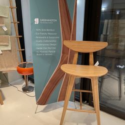 New counter Height 100% Bamboo Wood Set Of 3