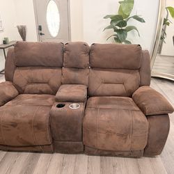 Brown recliners