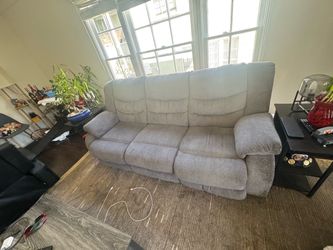 Recliner Couch (good condition, few stains)