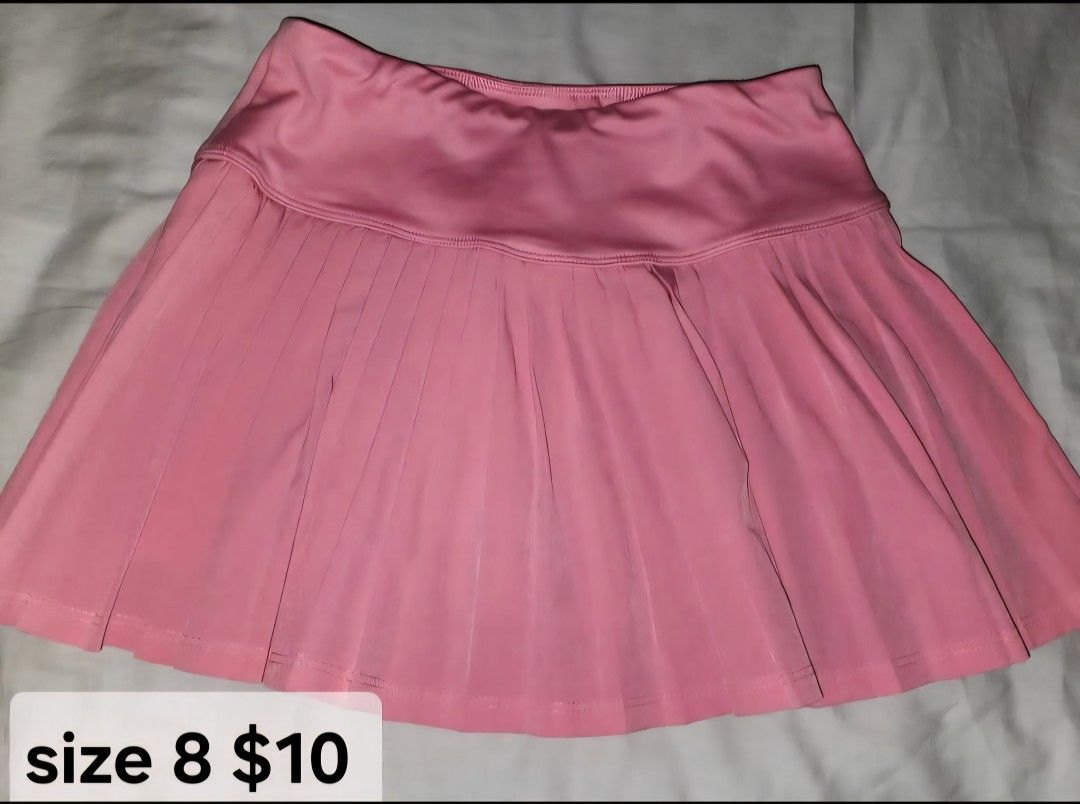 Girls Athletic Skirt With Built In Shorts Size 8