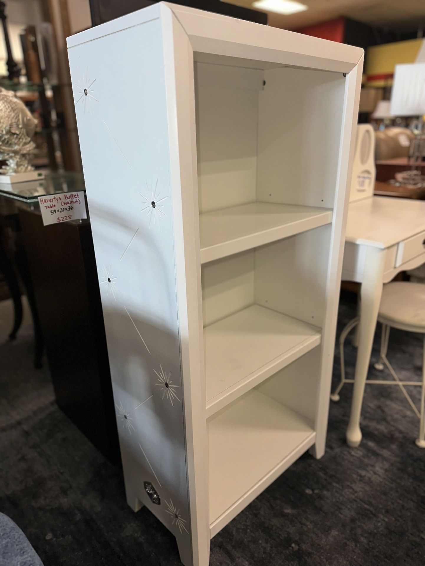 White Gemstone Bookcase 💎