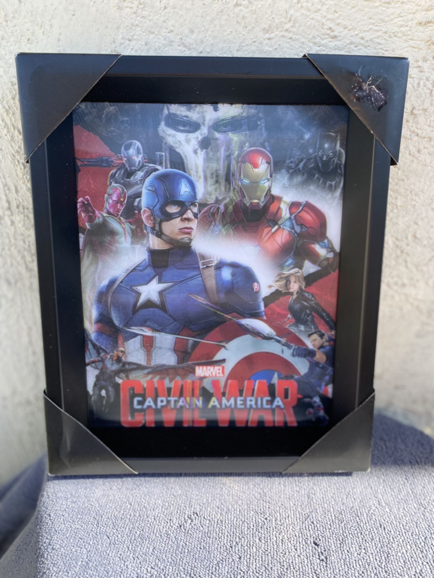 Marvel Captain America 3-D Hologram Framed Picture