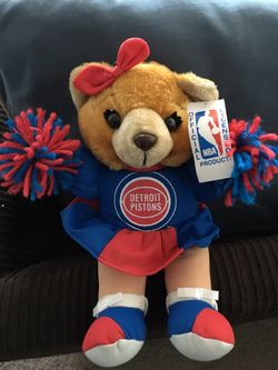 Vintage Detroit Pistons plush bear