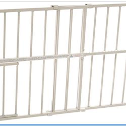 White Metal Expandable Gate, 38 x 1 x 18 (2)