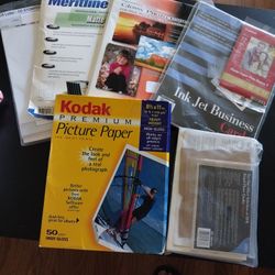 printer and photo paper $5