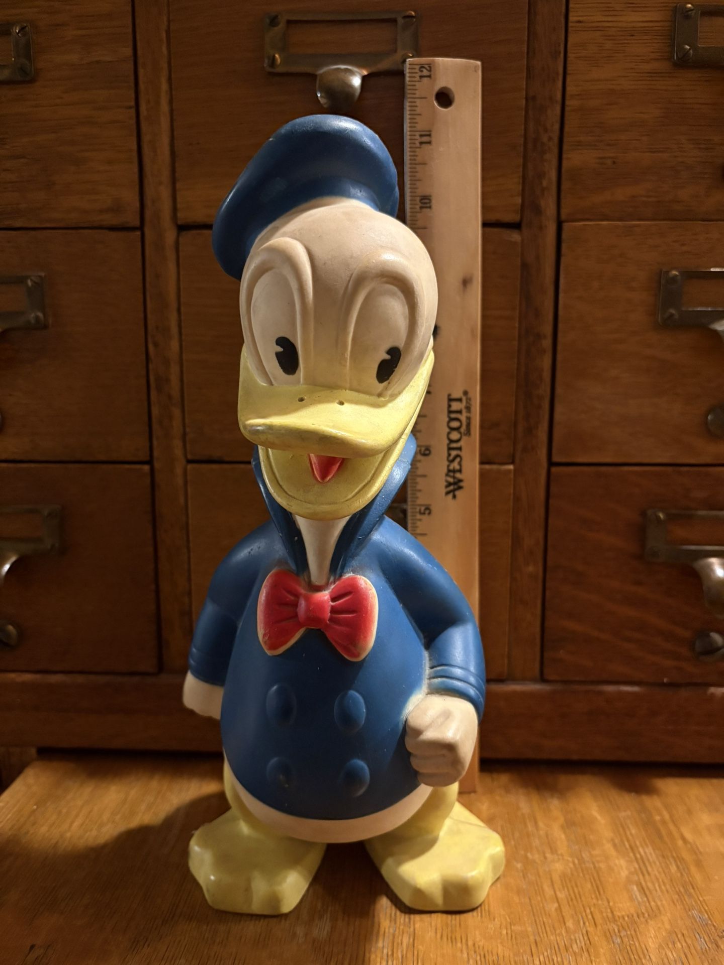 Vintage Sun Rubber Donald Duck Squeak Toy