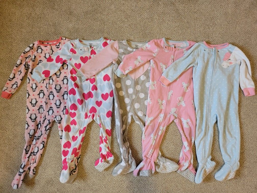5 Fleece 2T Pajamas