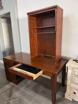 Ashley Furniture Wooden Desk with Hutch