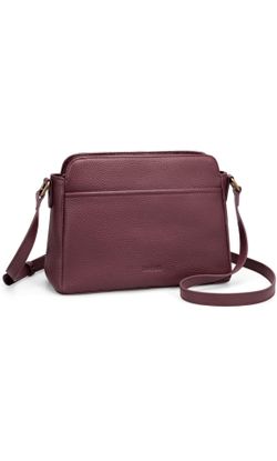 Burgundy leather bag