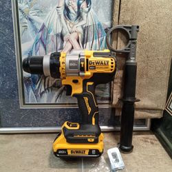 NEW DEWALT 20V BRUSHLESS FLEXVOLT 1/2 HAMMER DRILL AND BATTERY 