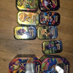 Empty pokemon tins