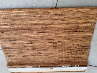 Bamboo roll up window shade
