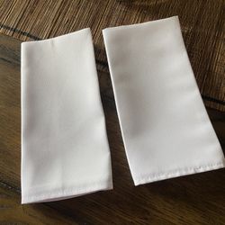50 White 20x20 Polyester Napkins For $3O