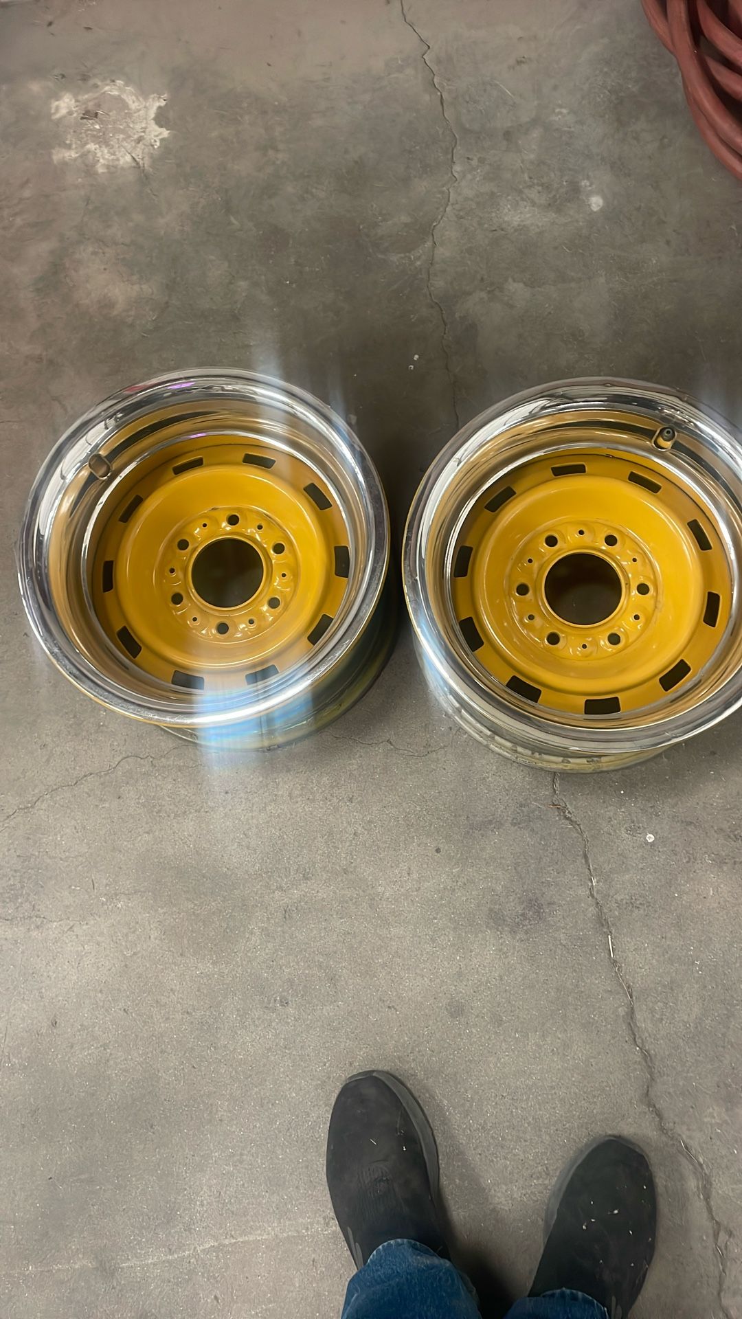 15x8     6lug Chevy Rally Wheels