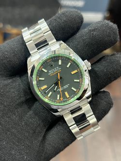 Rolex Milgauss 116400GV Black Dial 2009 Box And Papers 
