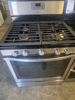 Whirlpool Gas Range stainless steel convection Oven warranty Financing With Snap If You Qualify Reconditioned