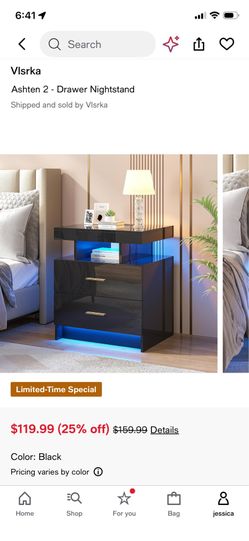 2 nightstands dresser