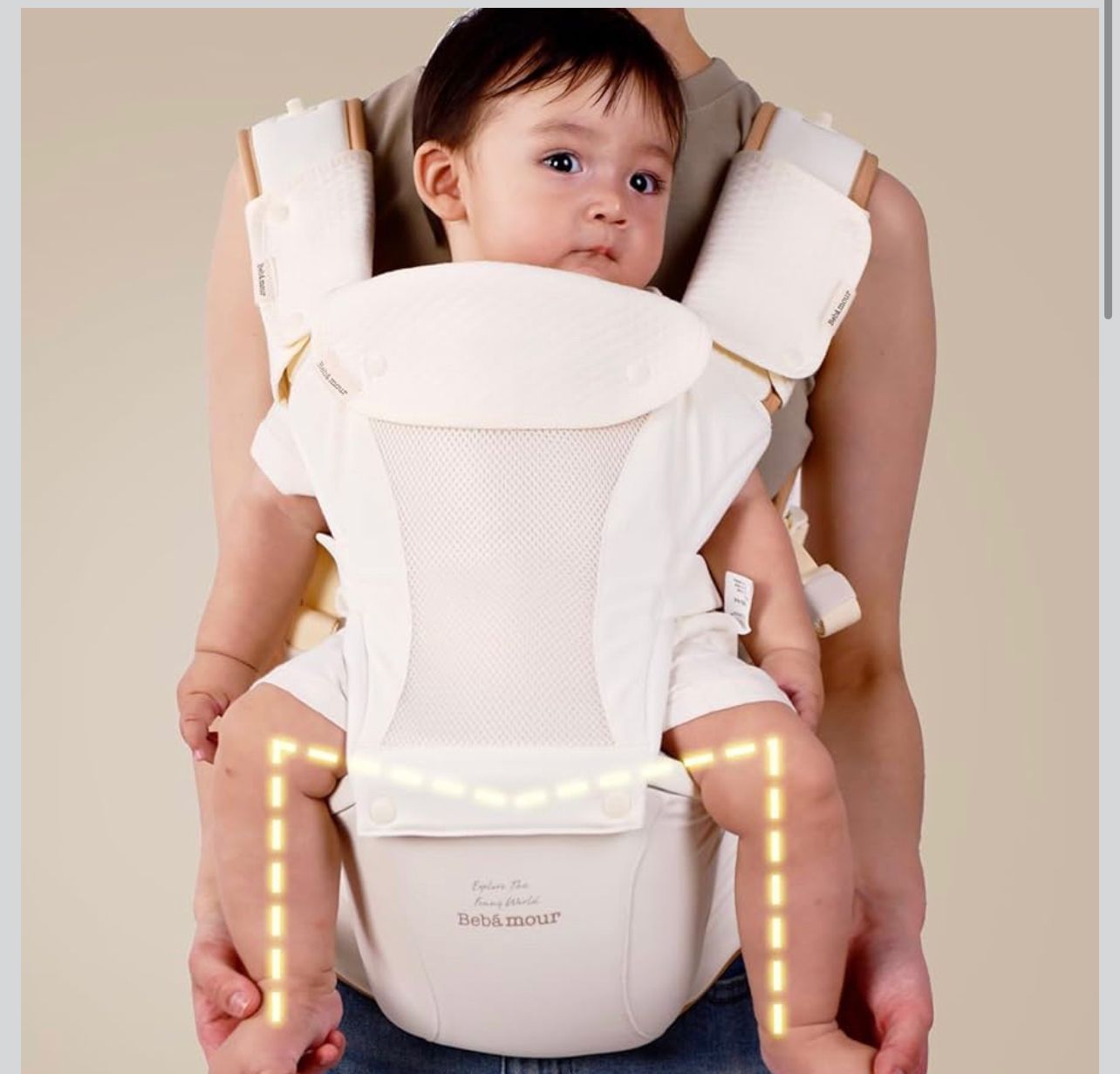 Baby Carrier with Hip Seat