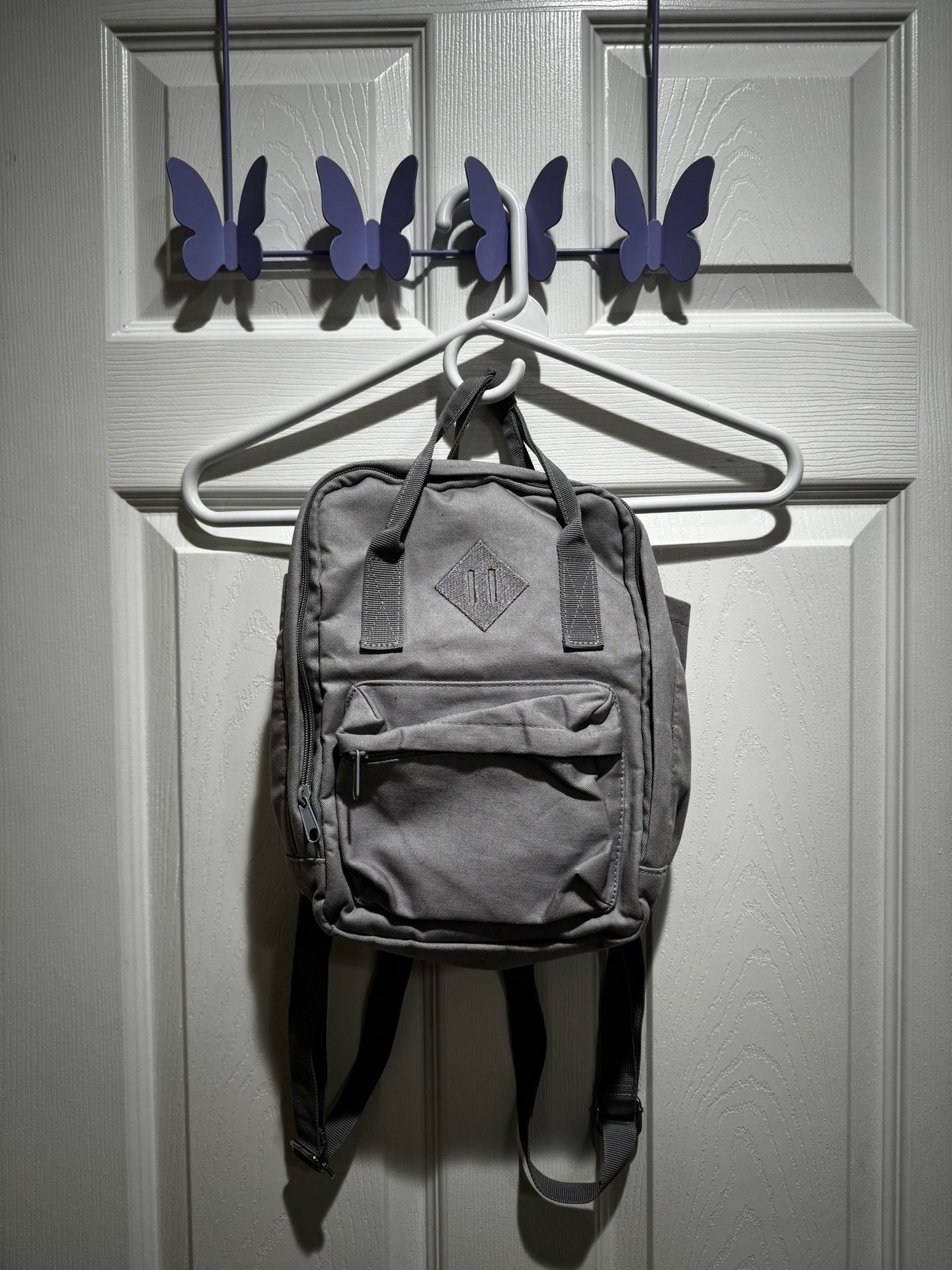 Mini Grey Backpack purse