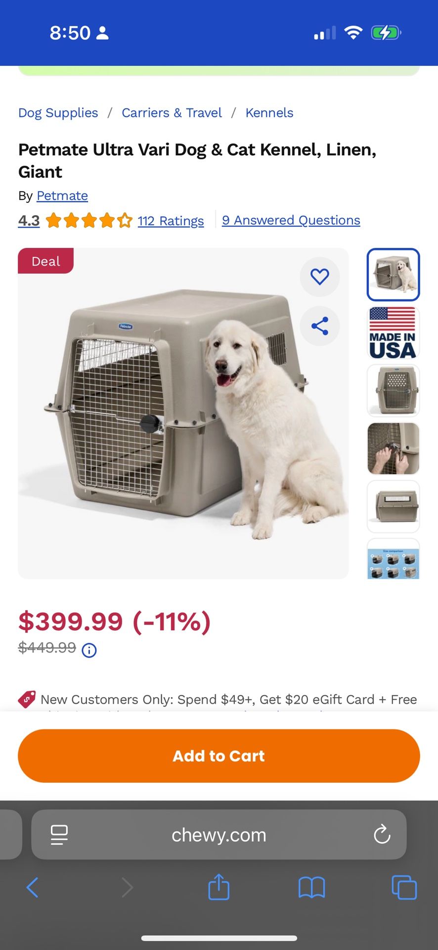 Pet Kennel Vari Airline Approved