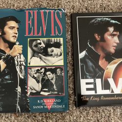 2 Elvis Hardcover Books: 