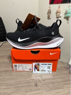 Size 6.5 women’s / 5Y - Nike ReactX Infinity Run 4 Black White