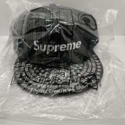 New Supreme Undisputed Box Logo New Era Fitted Size 7 5/8