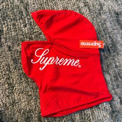 Red Supreme Ski Mask