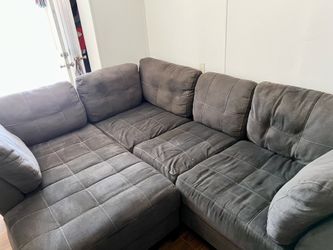Grey sectional couches