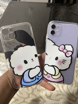 hello kitty couple iphone case