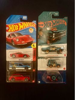 Hot Wheels, Ferrari, Volvo, Audi, VW, Mercury