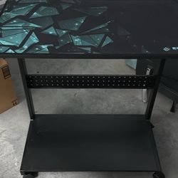 EUREKA ERGONOMIC PC Stand Computer Cart, Height Adjustable Tower Stand 2-Tier